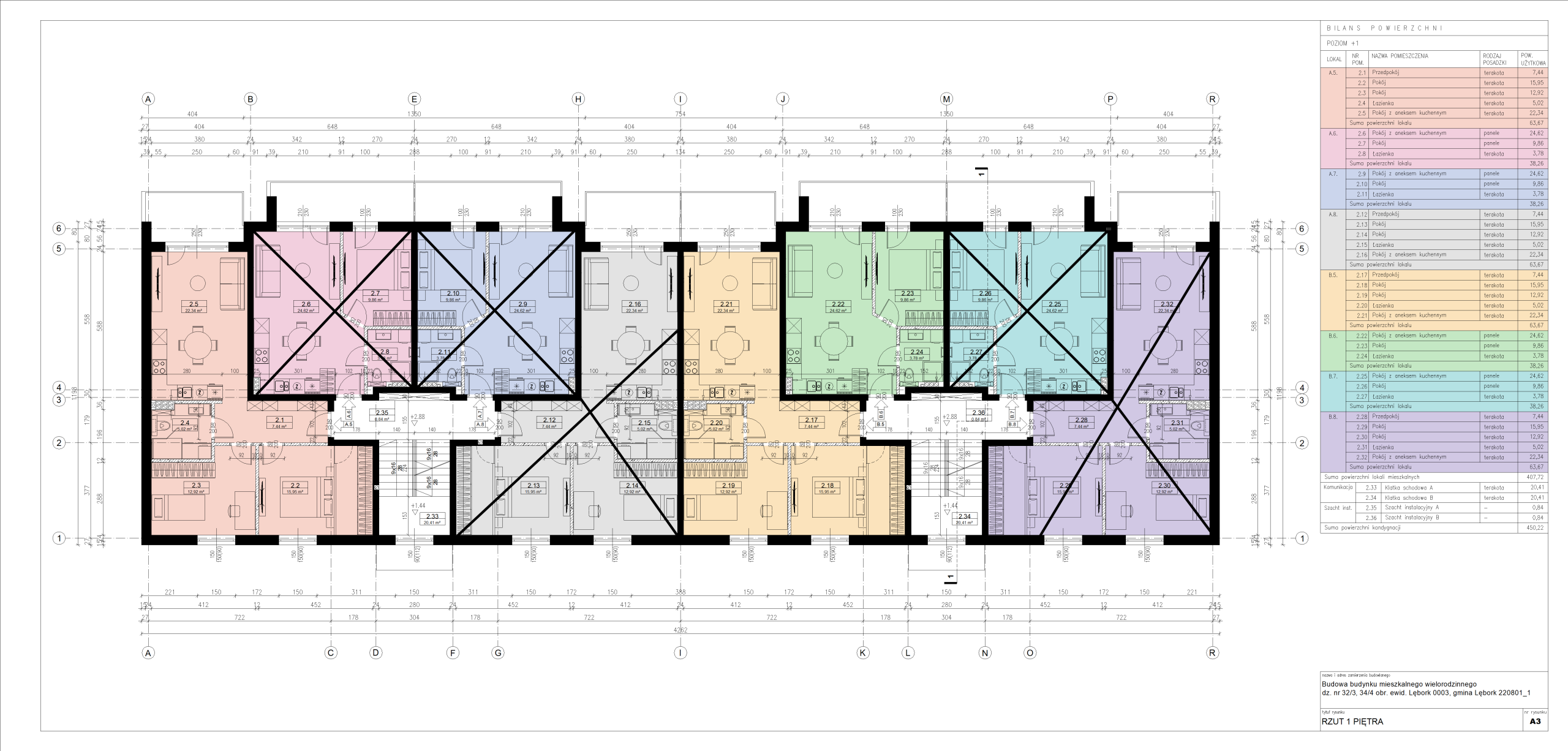 Mieszkanie 5A (2 pok, Piętro I)
