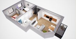 Mieszkanie 1C (3 pok, parter)